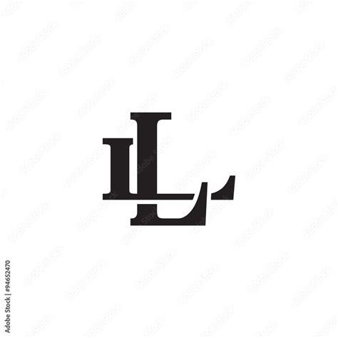 Letter L and L monogram logo Stock Vector | Adobe Stock