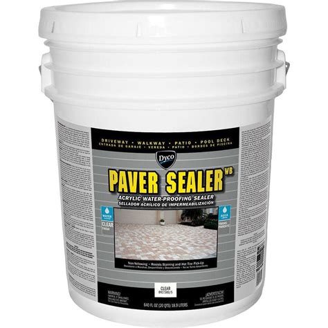 Dyco Paver Sealer WB 5 gal. Clear Low Sheen Exterior Concrete ...