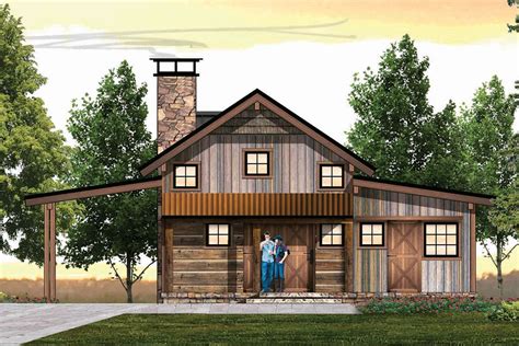 Cabin Plan: 1,184 Square Feet, 2 Bedrooms, 2 Bathrooms - 8504-00158