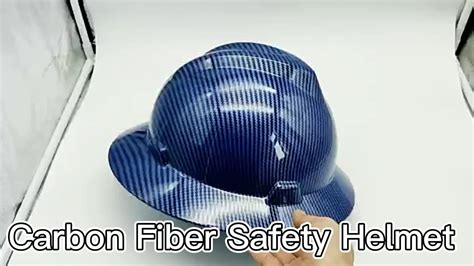 Carbon Fiber Safety Helmet Construction Site Helmet Men's Thickened Lightweight Underground Coal ...