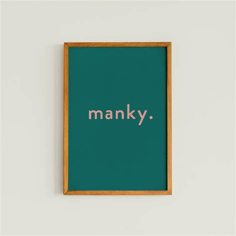 Manky - Irish Slang & Phrase Print - Noop