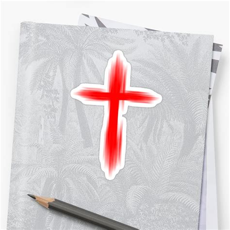 "RED CROSS" Sticker by DCdesign | Redbubble