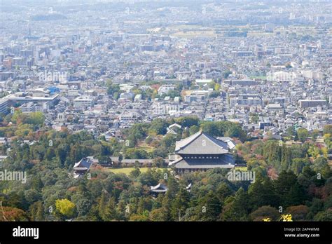 Beautiful Nara mountain at Nara city, Japan. Nara park is a famous ...