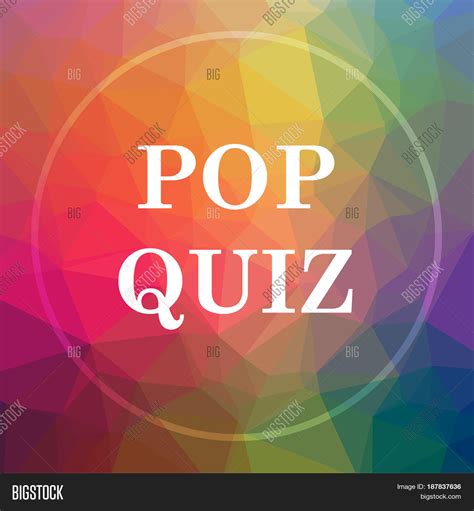 Pop Quiz Icon Image & Photo (Free Trial) | Bigstock