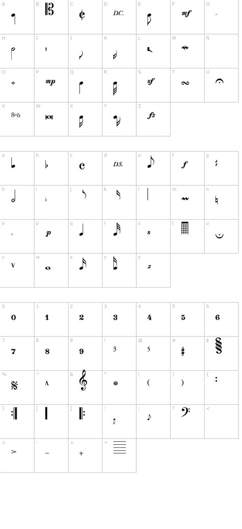 Musical Notes Font - FontPalace.com