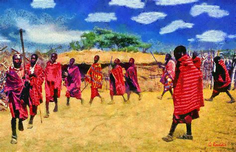 Masai dance Painting by George Rossidis - Fine Art America