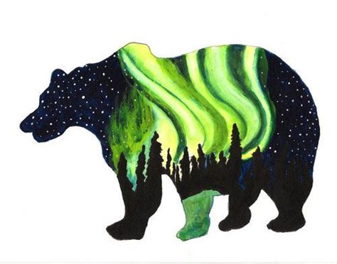 spirit animal drawings | Bear Aurora, spirit animal art. | Spirit ...