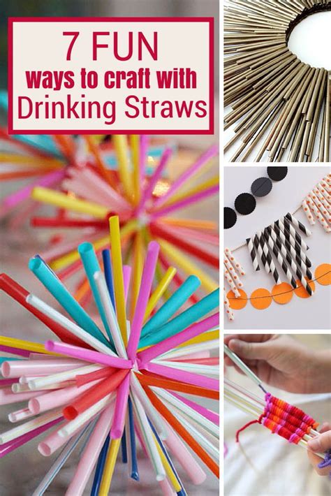 20 Easy Drinking Straw Crafts - The Crafty Blog Stalker | Drinking straw crafts, Straw crafts ...