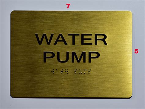 WATER PUMP ADA Sign - The sensation line | HPD SIGNS - THE OFFICIAL STORE