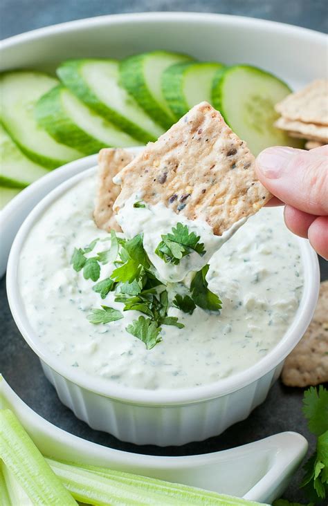 Creamy Cilantro Cucumber Dip Recipe - Peas and Crayons