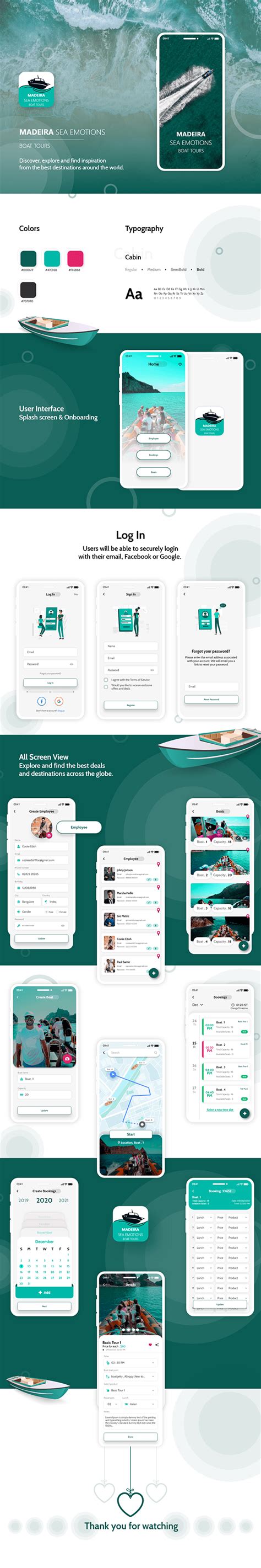 Boat App on Behance