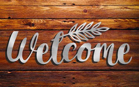 Welcome Sign Dxf Svg Png File Digital Download Plasma - Etsy UK