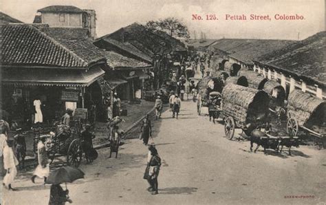 Pettah Street Colombo, Sri Lanka Southeast Asia Postcard