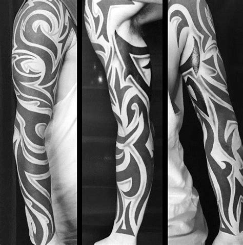 Tribal Pattern Tattoo Sleeve