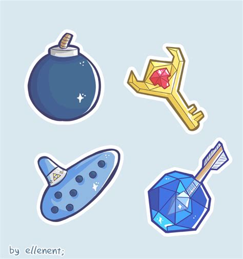 Zelda Items II by ellenent on DeviantArt