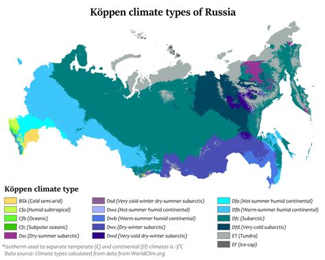 Map : Climate zones of Russia - Infographic.tv - Number one infographics & data Data ...