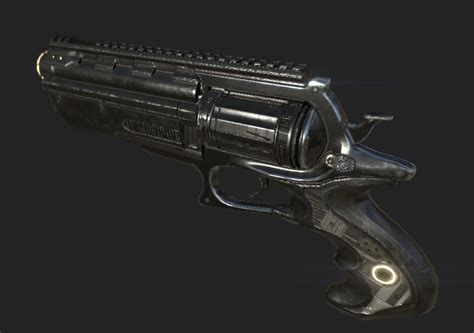 Sci-Fi Revolver Model by 3DSauces on DeviantArt