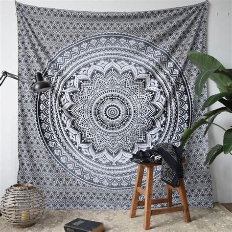 Indian Black Bohemian Tapestry - Dorm Decor | Tapestry Girls