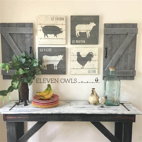 All the Animals in the Barn Farmhouse Kitchen Wall Decor, Dining Room Wall Decor, Country ...