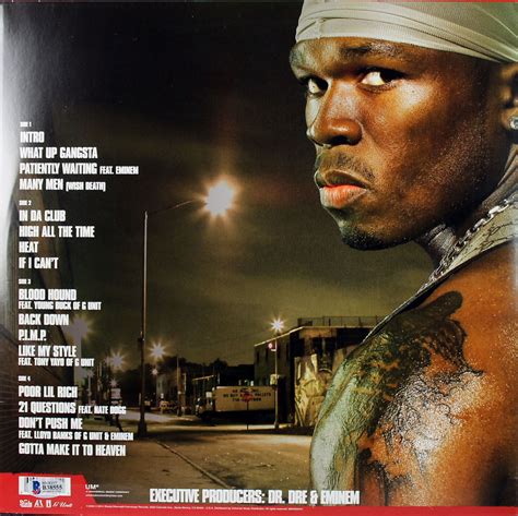 Lot Detail - 50 Cent Signed "Get Rich Or Die Tryin'" Vinyl Album Cover (BAS/Beckett)