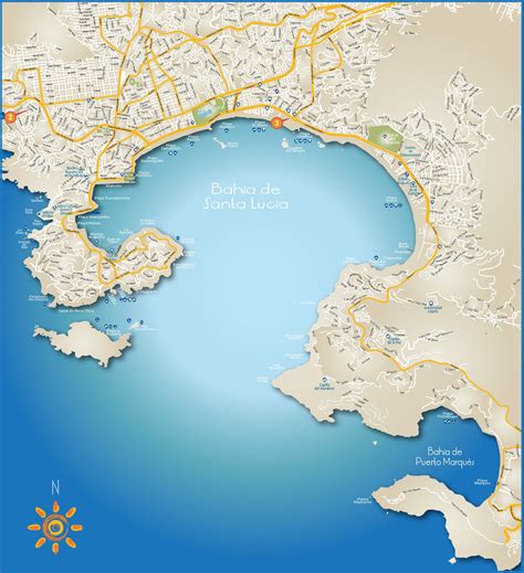 Acapulco Bay tourist map - Ontheworldmap.com