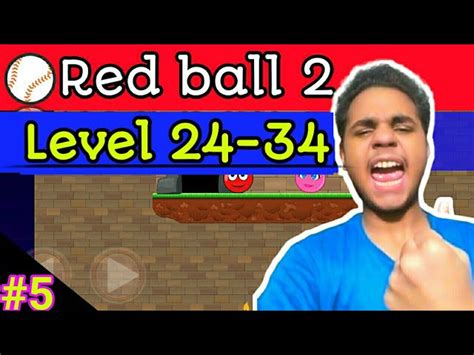 #Redball2 | Slope game red ball | red ball volume 2 | Level 24-34 | GameR | RazaGAMING ...