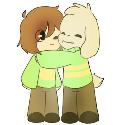 Asriel hug Chara by cykaitylin on DevianArt : r/Chasriel_Squad