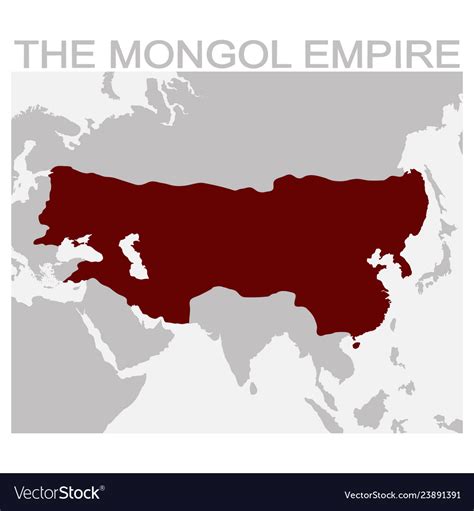 Map mongol empire Royalty Free Vector Image - VectorStock