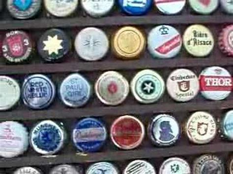 Beer bottle cap collection - YouTube