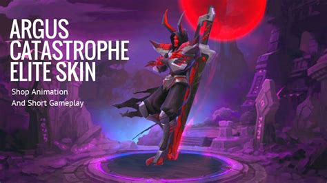 ARGUS CATASTROPHE SKIN | Upcoming Argus Elite Skin | Mobile legends - YouTube