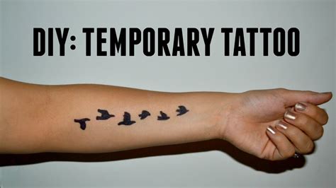 DIY: Temporary Tattoo - YouTube