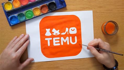 How to draw the TEMU logo - YouTube