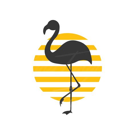 Vector flamingo svg - econonibht