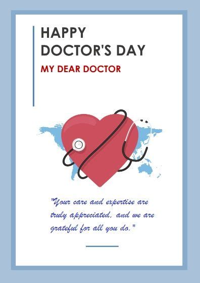 Creative Doctor's Day Quote Templates