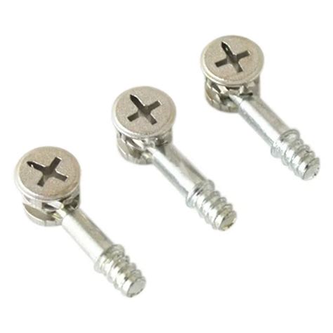 EWS 10pcs Furniture Screws Fiting Cap Nuts Connecting Bolts Cabinet Connector M6 New, 2 In 1 ...