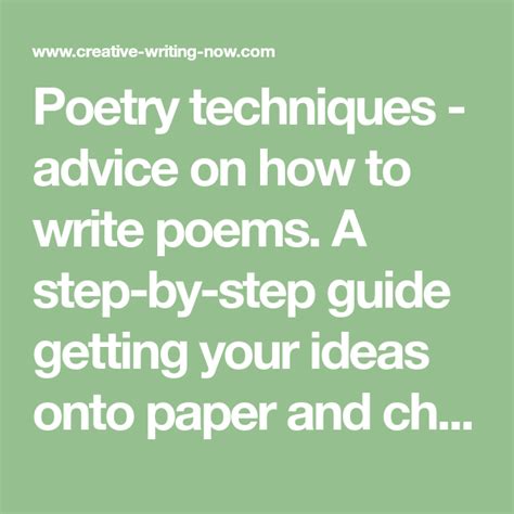 Poem Structure, Writing Poems, Creative Writing, Step Guide, Writer, How To Become, Poetry ...