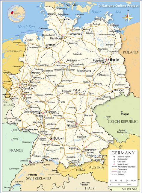 Map Of Germany And The Countries Around It - Best Map of Middle Earth