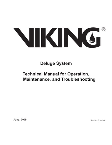 (PDF) Deluge System Technical Manual for Operation, Maintenance, and Troubleshooting