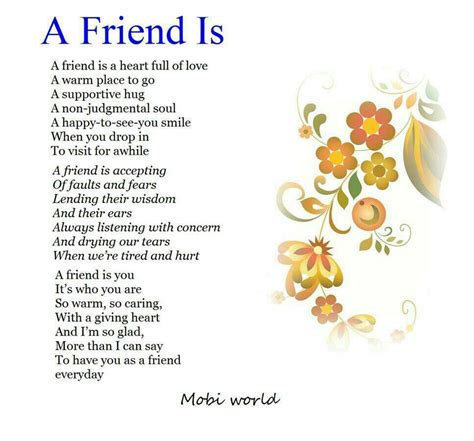 Heartwarming Friendship Poems