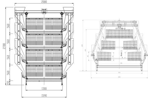 Pullet Chicken Cage (A-type and H-type) High Quality Automatic Cage