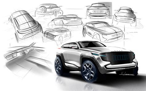 Car design sketchbook on Behance