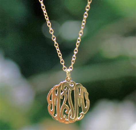 Gold Mini Monogram Necklace - Be Monogrammed