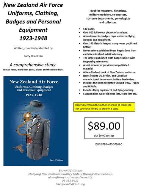 New Zealand Air Force Uniforms, Clothing, Badges & Equipment | Wings Over New Zealand