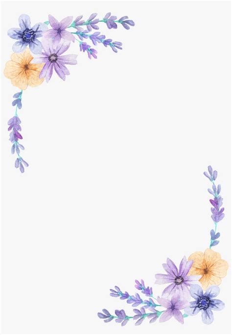 Flower Clipart Purple Flower Border Free - Inter disciplina