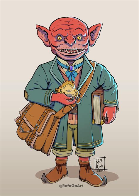 [ART] Goblin Wizard & Toad Familiar : r/DnD