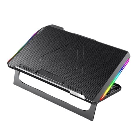 R8 MAX Six Fan Gaming Laptop Cooler Two USB Port RGB Lighting Laptop Cooling Pad Notebook Stand ...