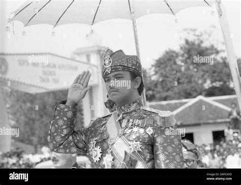 Sultan Hassanal Bolkiah, 22, of Brunei, is pictured during his coronation ceremony in Brunei on ...