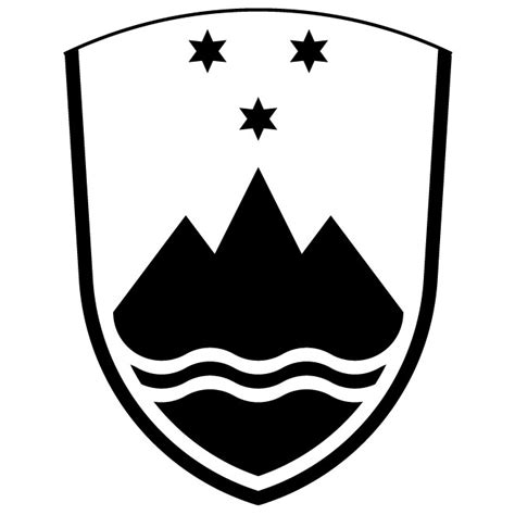 Crest of Slovenia Royalty Free Stock SVG Vector