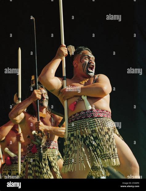 Maori warrior haka hi-res stock photography and images - Alamy