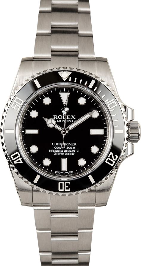 Men's Rolex Submariner 114060 Ceramic Bezel